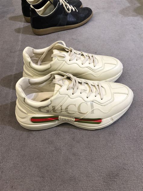 gucci rhyton sneakers used